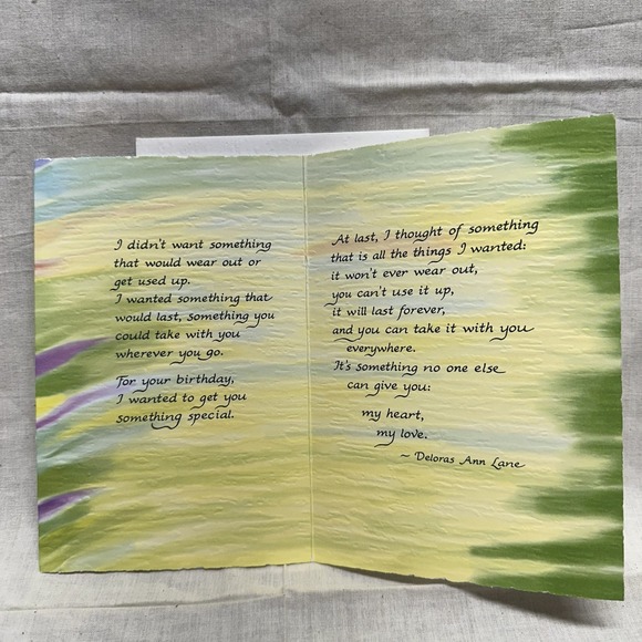 Blue Mountain Arts Cards Lot of 8 Watercolor Poetry - Picture 2 of 16